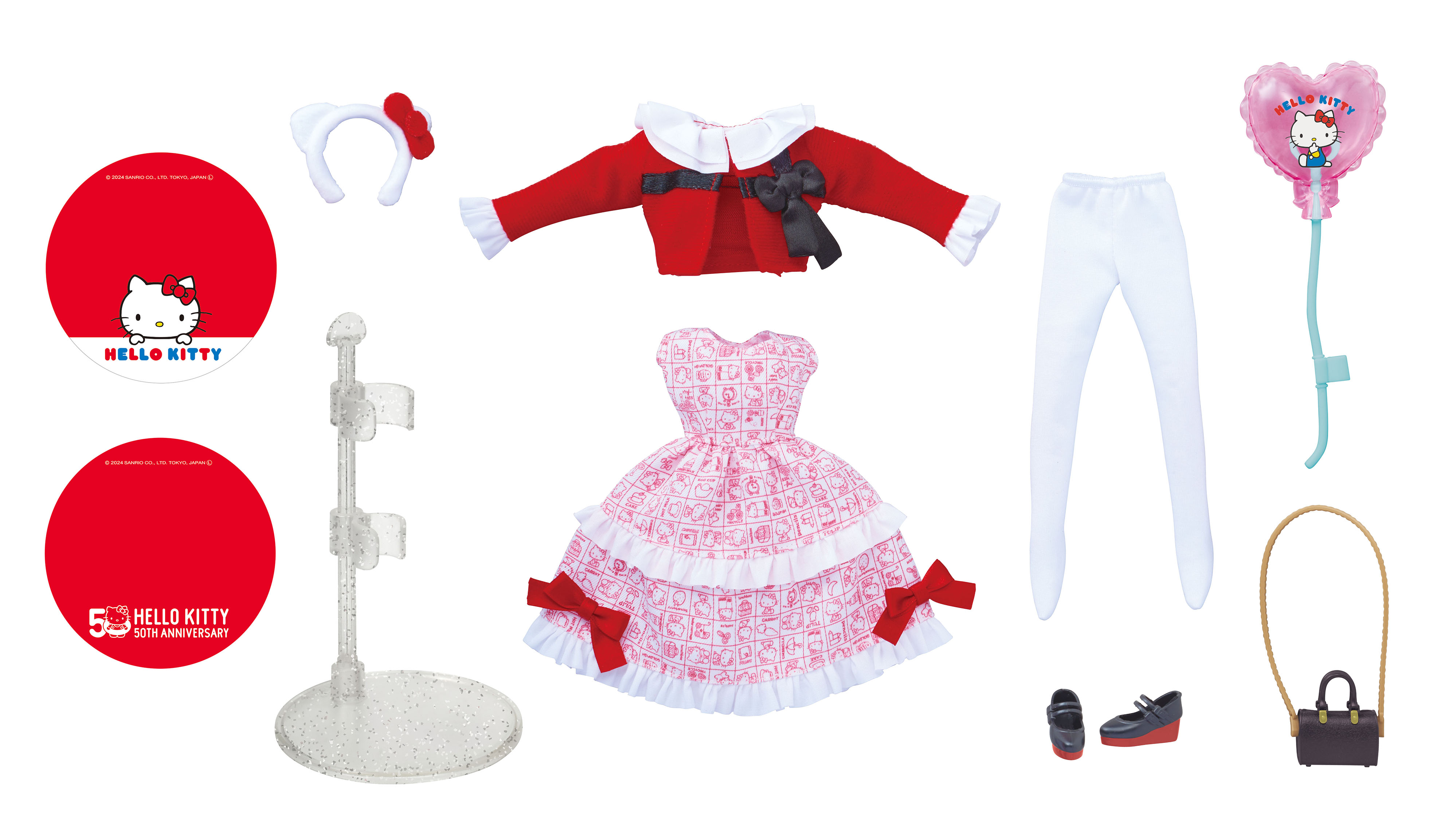 フォトジェニックリカちゃんがハローキティとコラボ! レトロ可愛い衣装