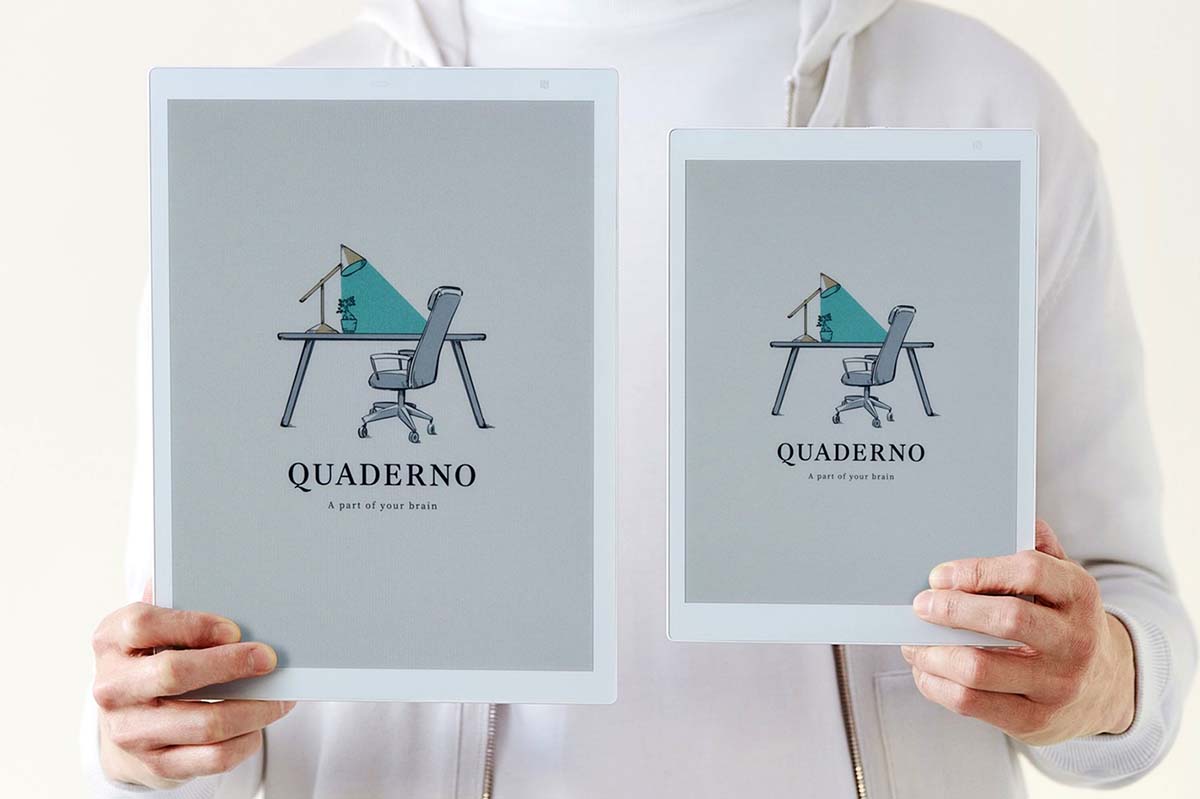 富士通、カラー化した電子ペーパー「QUADERNO」 A4サイズとA5サイズの2