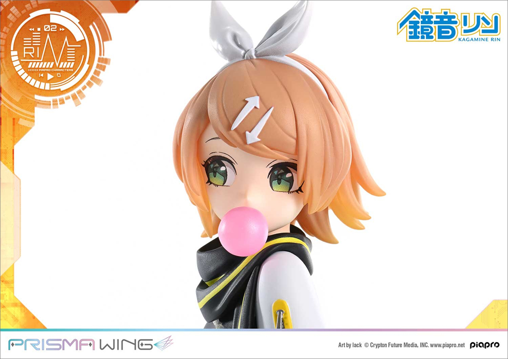 イラストレーターlack氏による完全描き下ろしイラストから、「鏡音リン