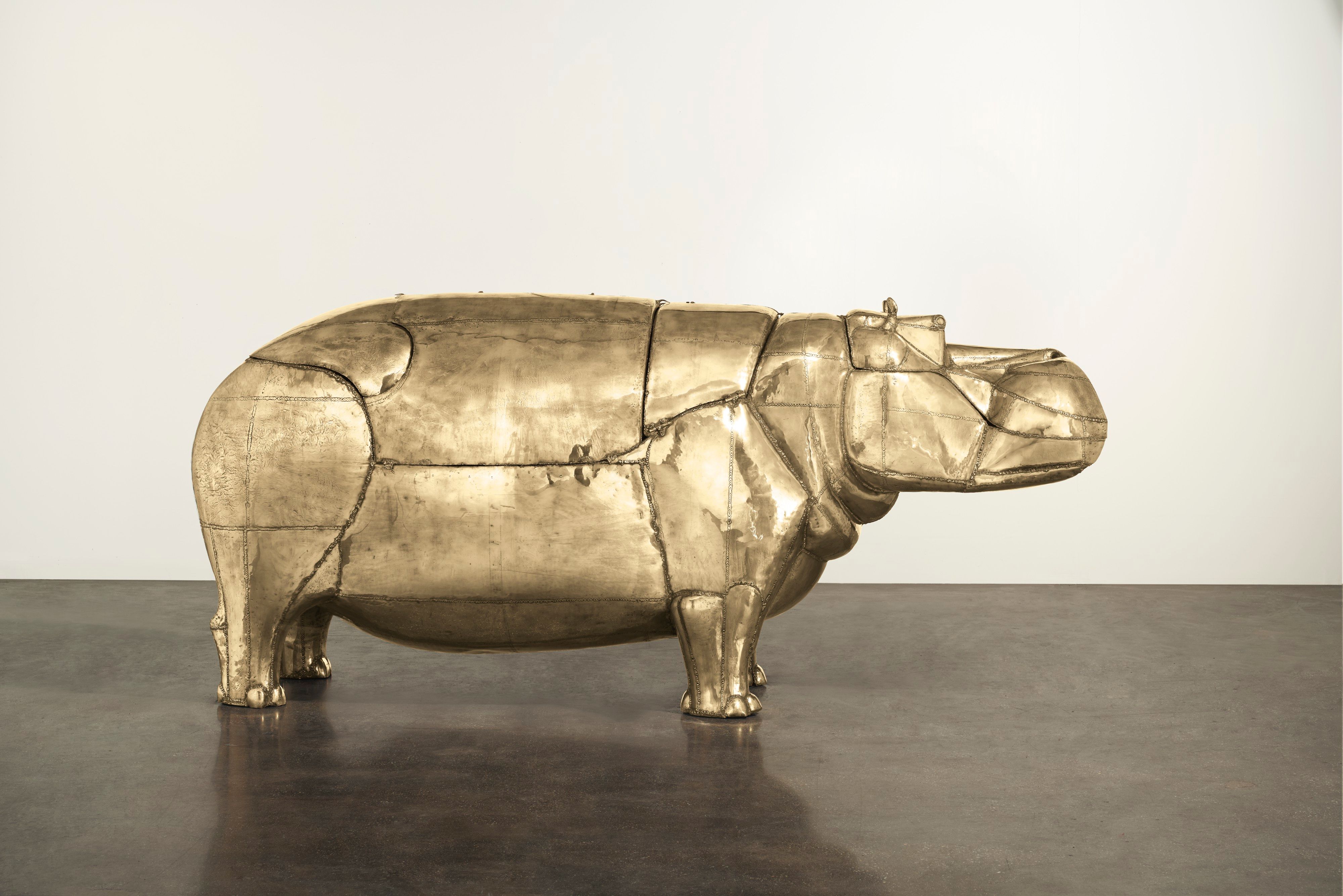 A Bronze Hippo Bathtub Made a Giant Splash at Christie's, Selling