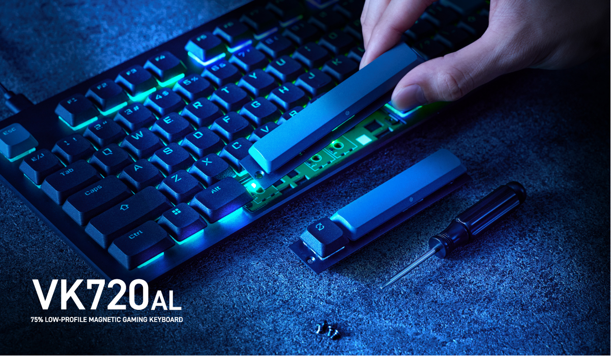 ELECOM」からラピッドトリガー対応で75％サイズ・日本語配列の磁気式