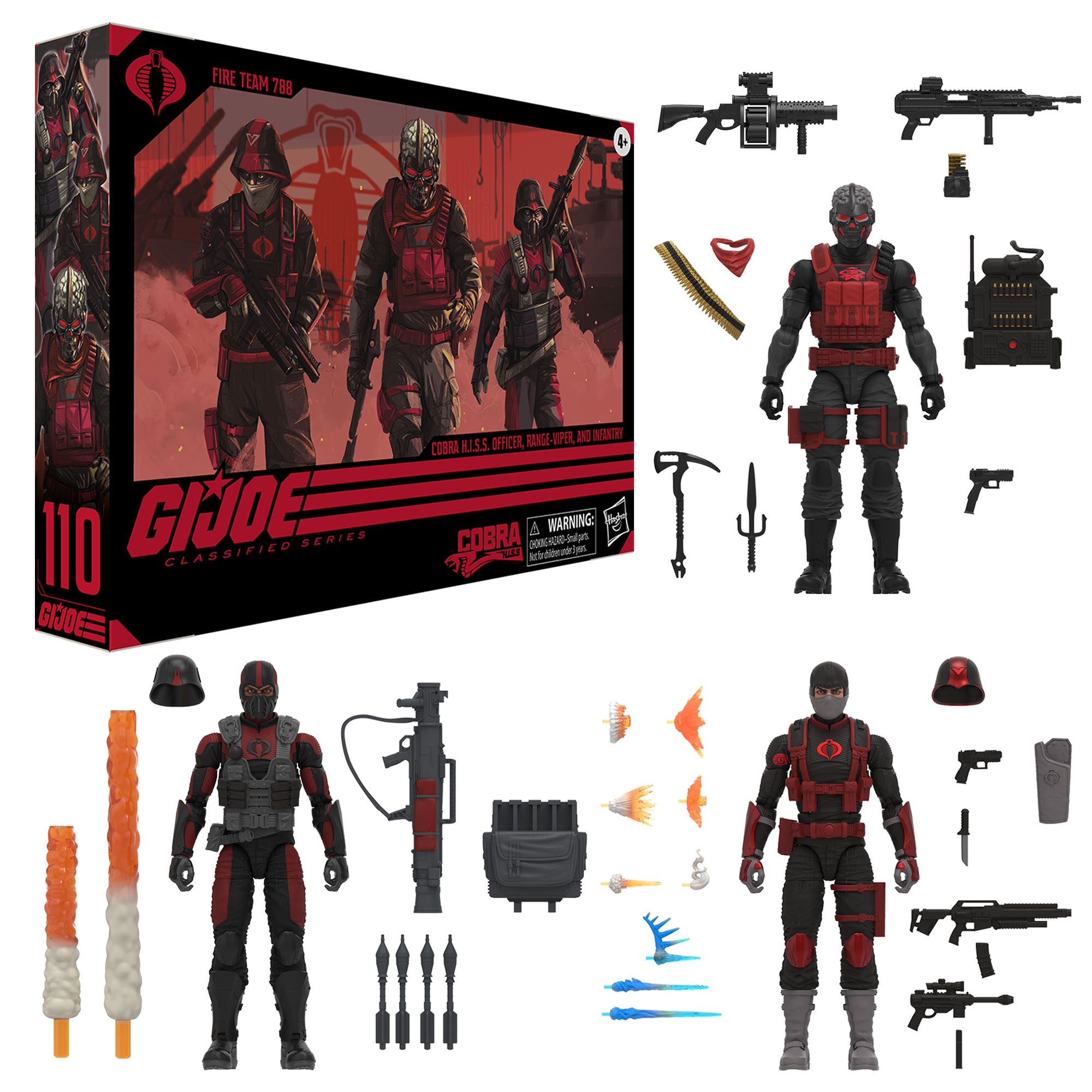 G.I. Joe Classified Cobra H.I.S.S. 788 Fire Team Official Images