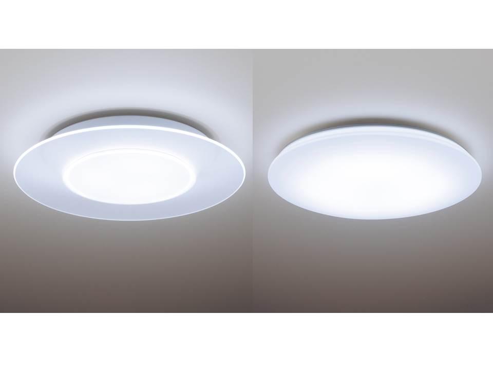 薄型デザインで、空間をすっきり、開放的に見せるLEDシーリングライト