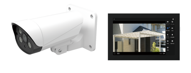 家のまわりの防犯を強化するモニター付き屋外カメラ VL-CV100Kを発売