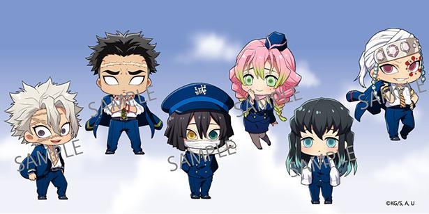 冨岡義勇や我妻善逸がパイロット、禰豆子はキャビンアテンダントに変身