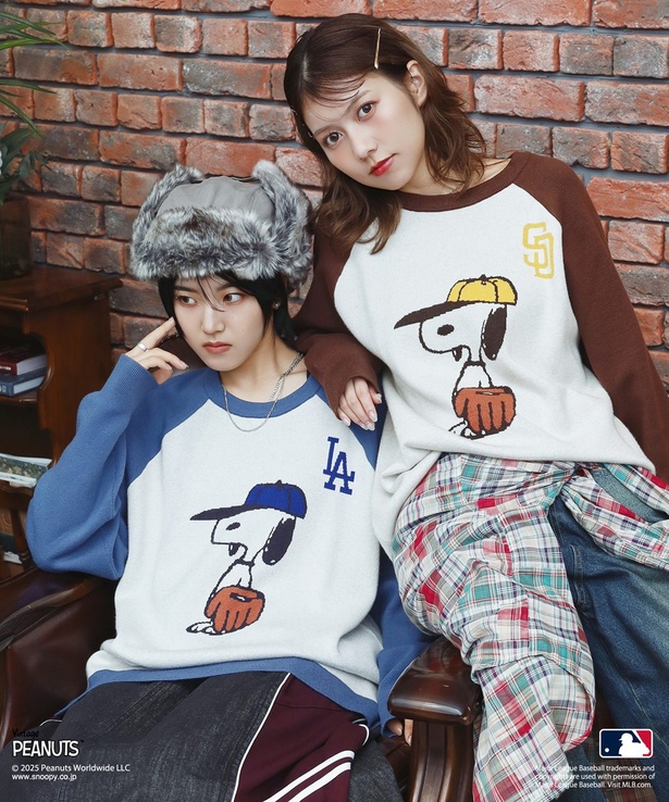 スヌーピーの初期アートやMLBコラボも！「DOUBLE NAME」×PEANUTS秋