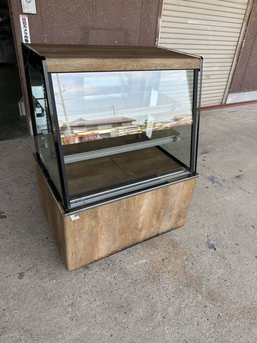 TSA-090XC-B サンデン 美品 冷蔵ショーケース ケーキ 木目 LED 高湿