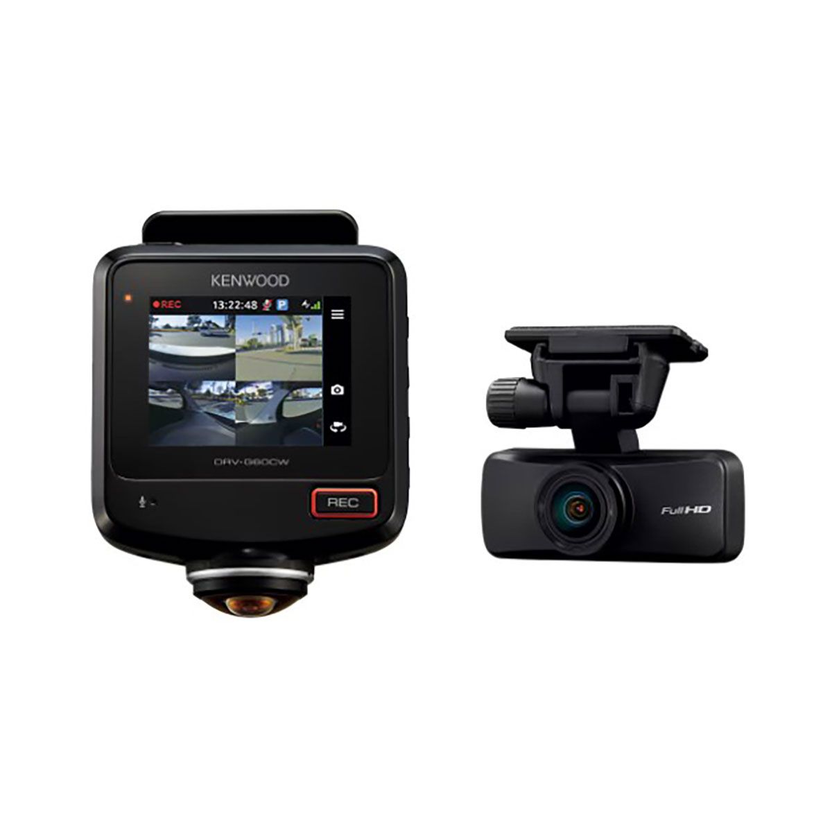 KENWOOD ケンウッド DRV-G60CW 360°撮影対応2カメラドライブレコーダー