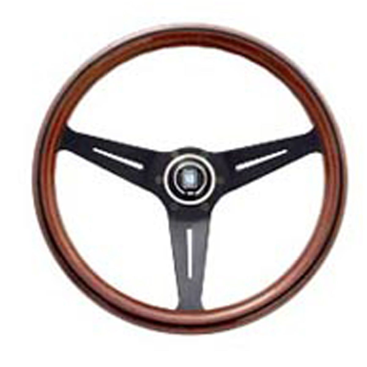 NARDI クラシックウッド 350ミリ ウッド/ブラックスポーク ディープ