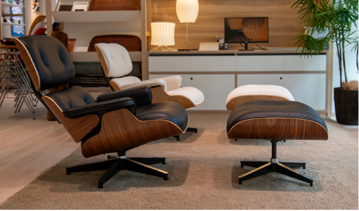 即納在庫有】ハーマンミラー イームズ ラウンジチェア＆オットマン