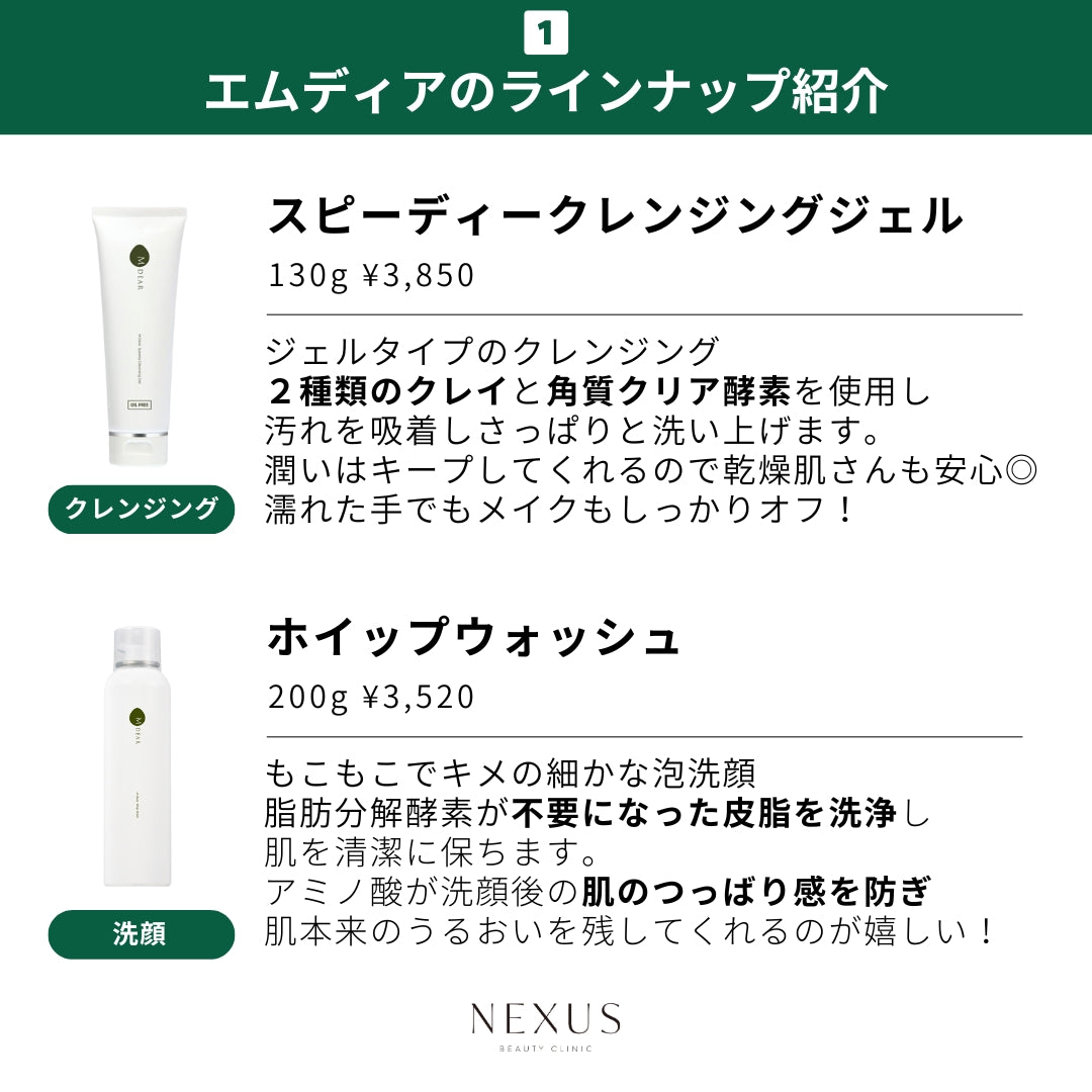 M-Dear エムディア ホイップウォッシュ | NEXUS ONLINE｜ドクターズ