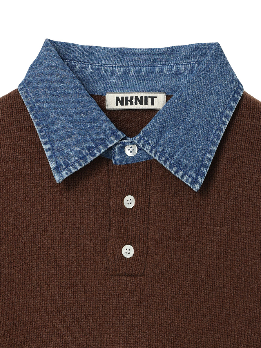 denim collar raccoon KNIT – NKNIT
