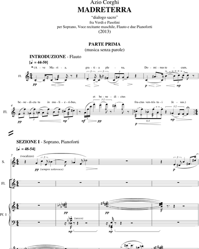 Madreterra Full Score Sheet Music by Azio Corghi | nkoda | Free 7