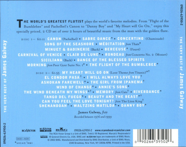 Buy James Galway : The Very Best Of James Galway (2xCD, Comp