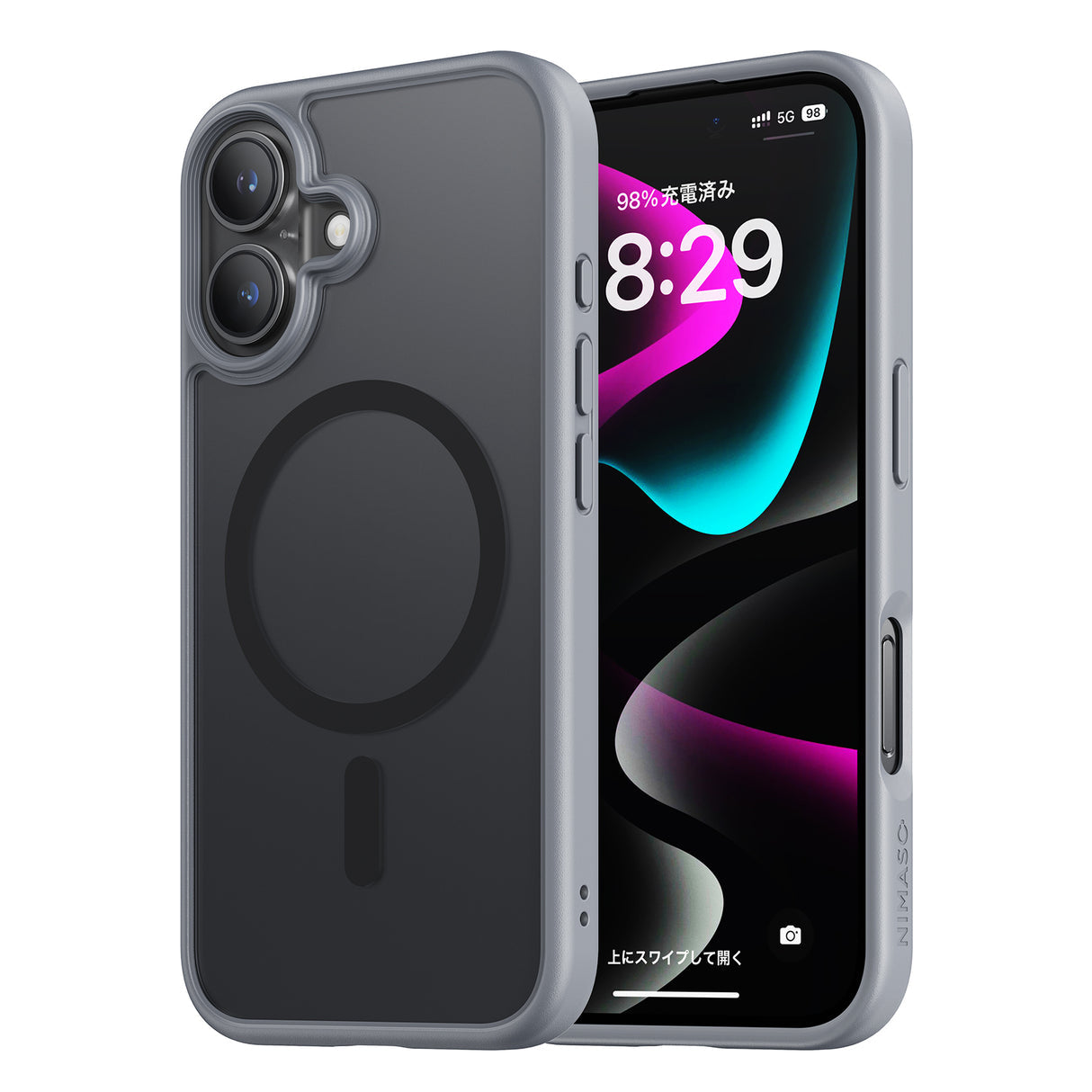 NIMASO iPhone 16/Plus/Pro/Pro Max用ケース MagSafe対応 マット仕上げ