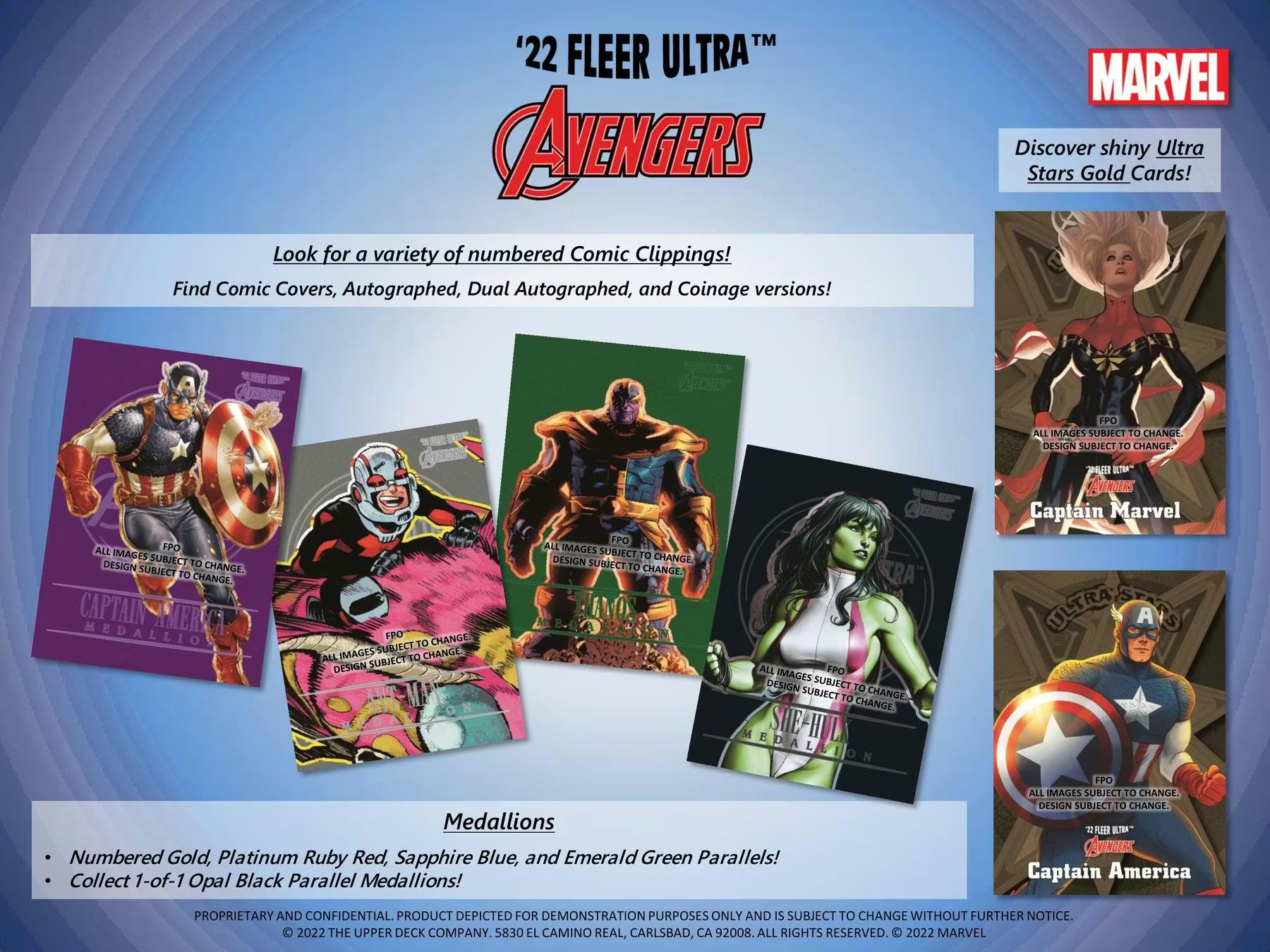2022 Upper Deck Marvel Fleer Ultra Avengers Hobby Box Creator Auto