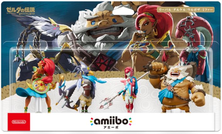 ゼルダの伝説 ブレス オブ ザ ワイルド』に登場する四人の英傑amiiboの