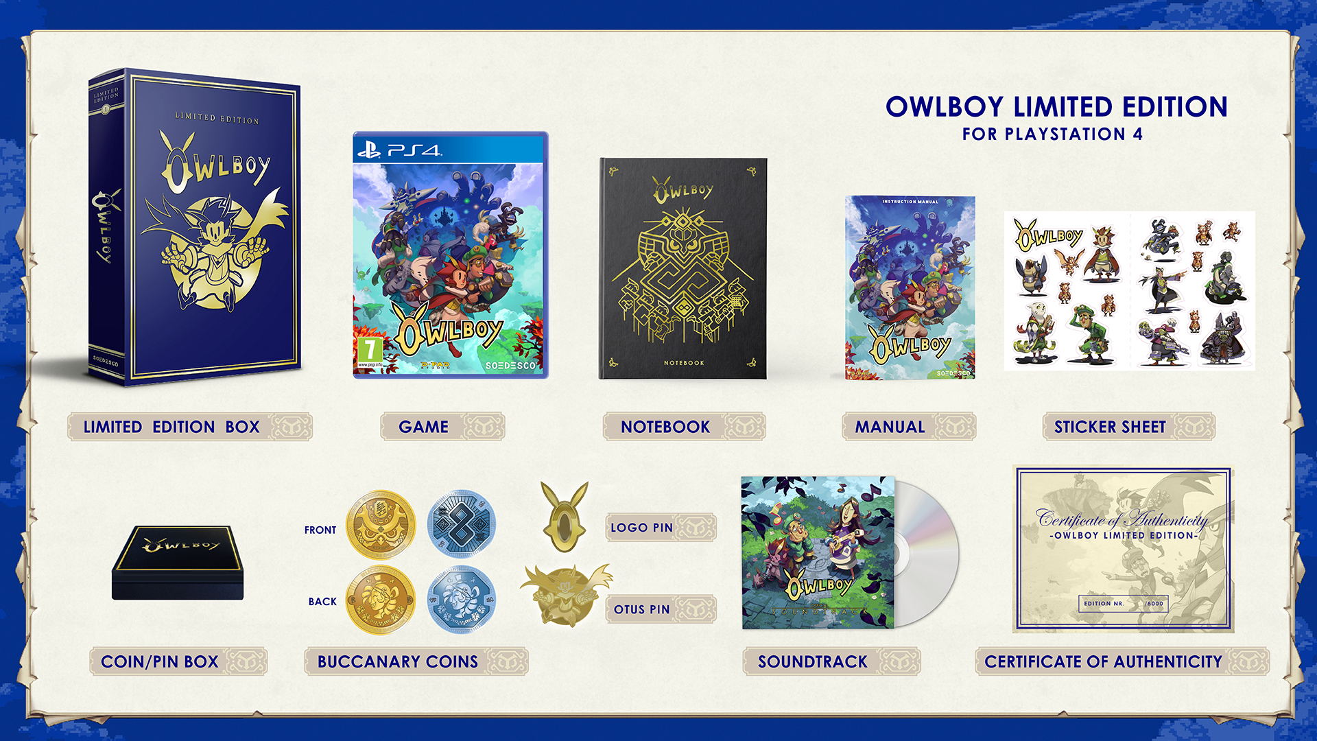 パッケージ版『Owlboy Limited Edition』の詳細が公開！豪華特典付き