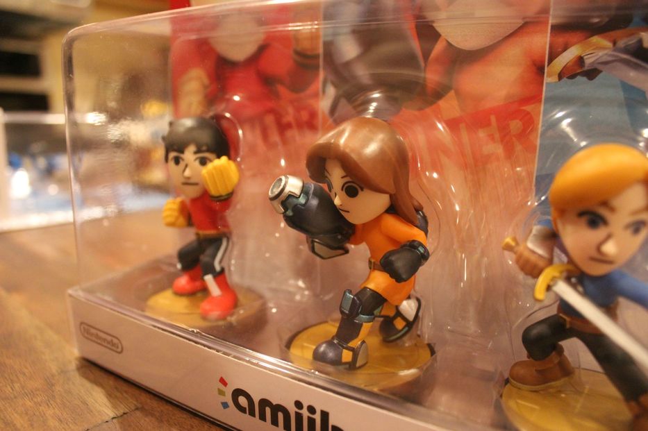 Photos of the Mii Fighters amiibo 3-pack