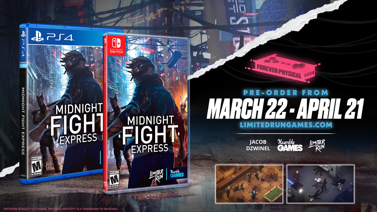 Midnight Fight Express physical release set for Switch