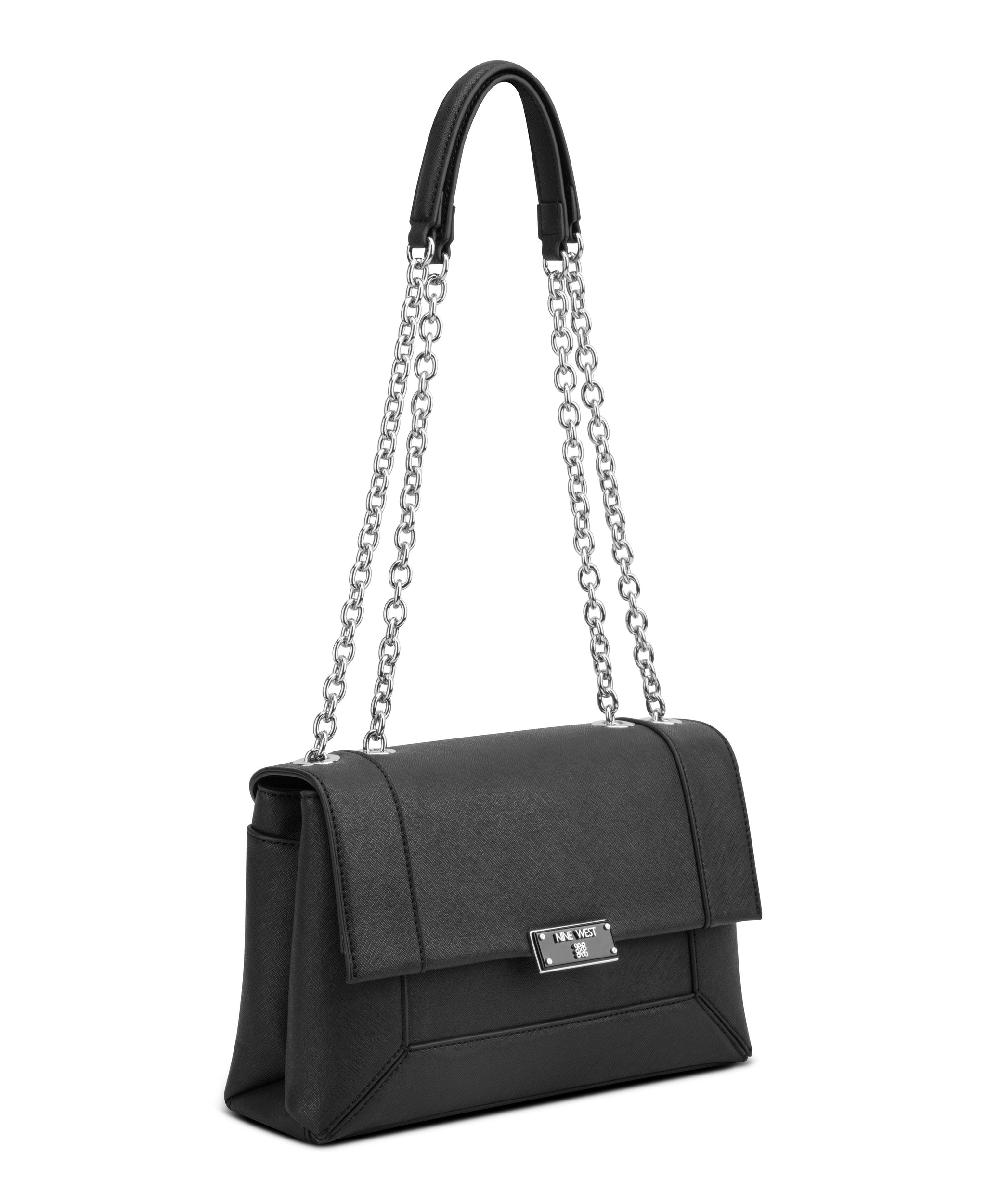 Nine West Handbags ANNICA CONVERTIBLE XBODY FLAP BLACK - Nine West