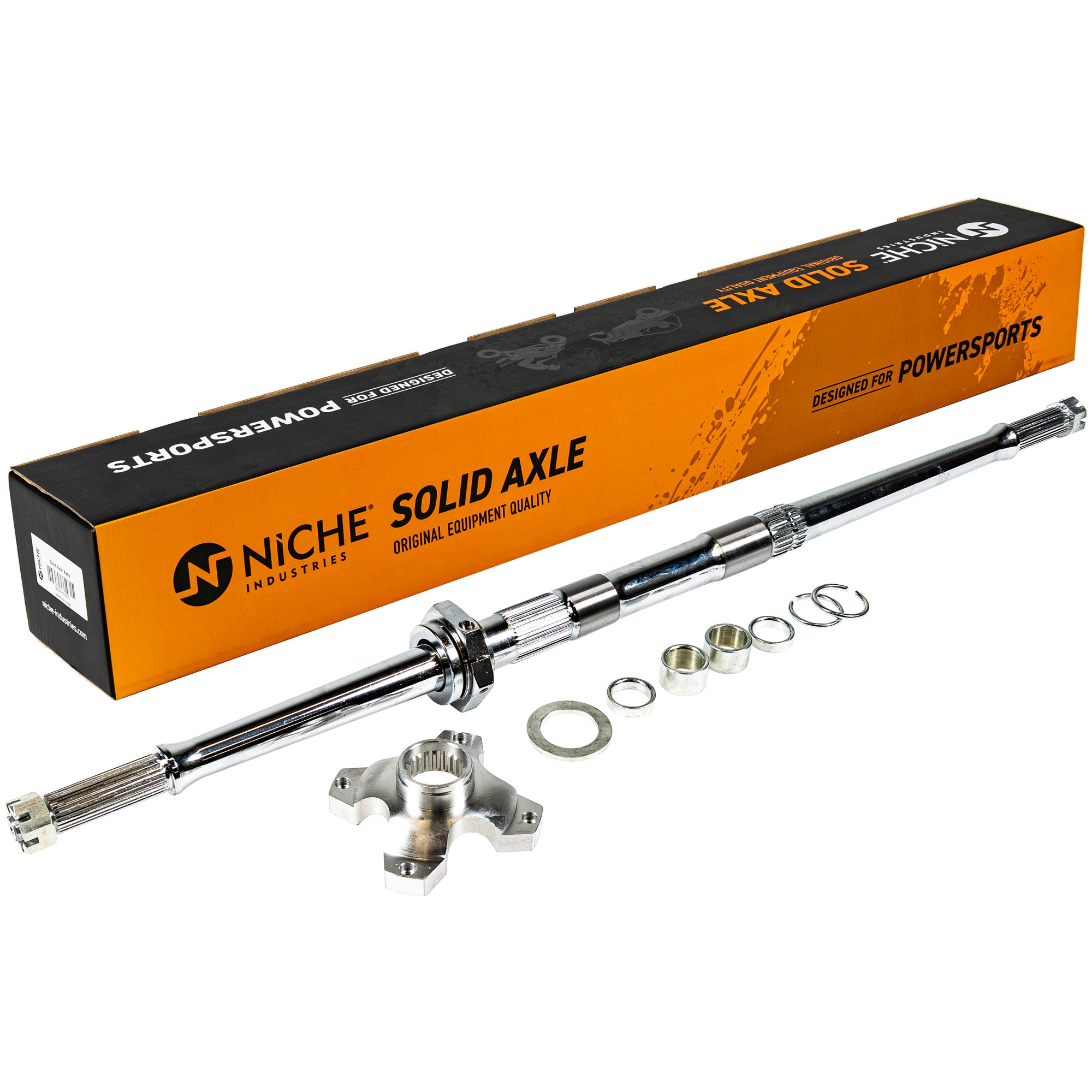 Adjustable Solid Axle & Carrier Suzuki Kawasaki Arctic | NICHE PARTS