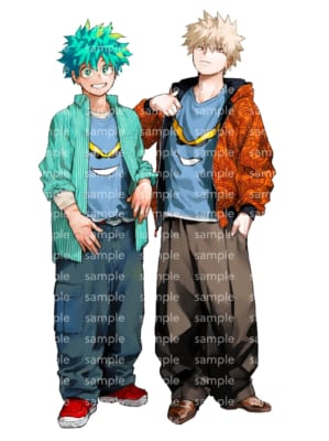 ヒロアカ×メンズノンノ」堀越耕平が描き下ろしたデク＆爆豪が表紙に