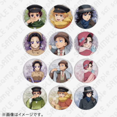 鬼滅の刃 AGF 2025 ランダムホログラム缶バッジ 胡蝶しのぶ 鬼滅の刃