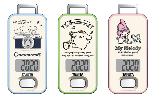 サンリオキャラクター歩数計」が登場！大人かわいいデザイン