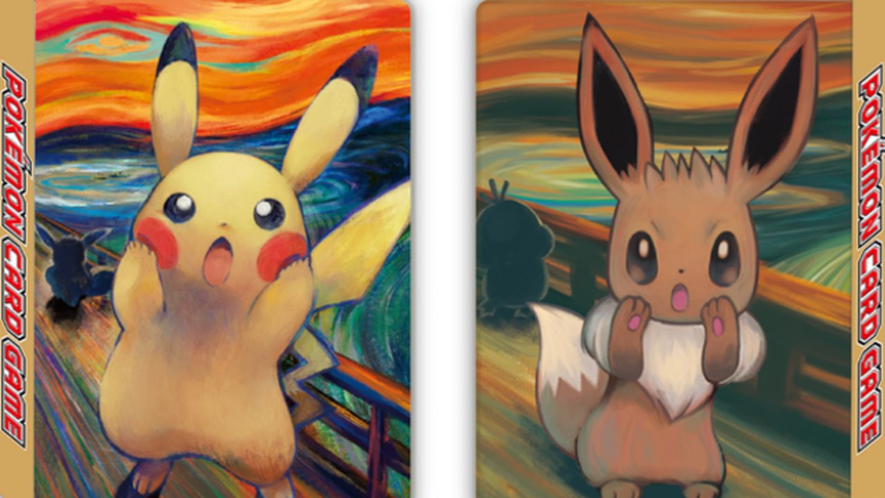 ポケモンカードとムンク展が衝撃のコラボ！ピカチュウやイーブイたちの