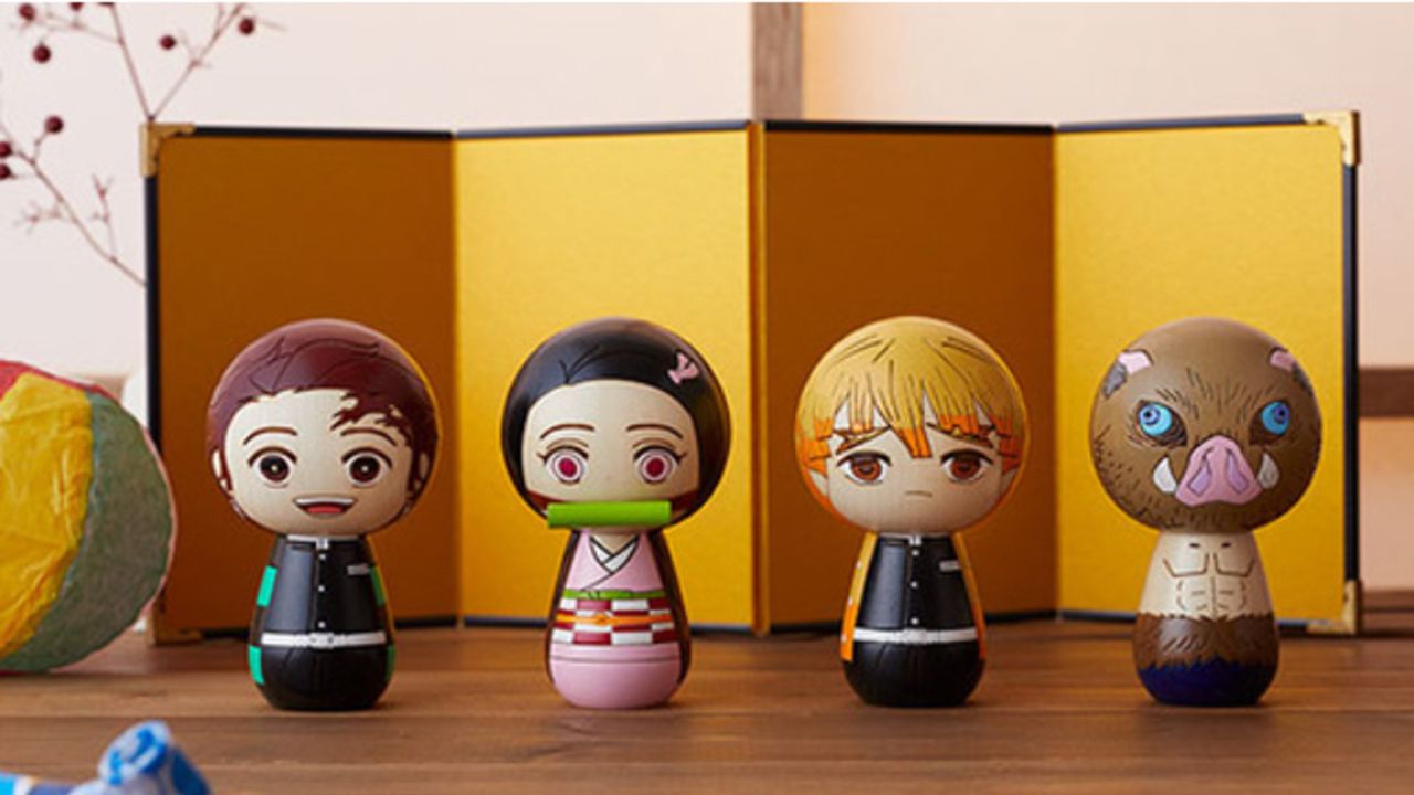 表情のタッチに注目！？『鬼滅の刃』こけしが登場！炭治郎・禰豆子・善