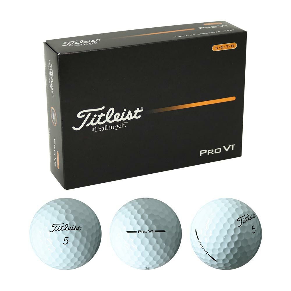 タイトリスト Titleist Pro V1 ボール （ローナンバー） ホワイト 1