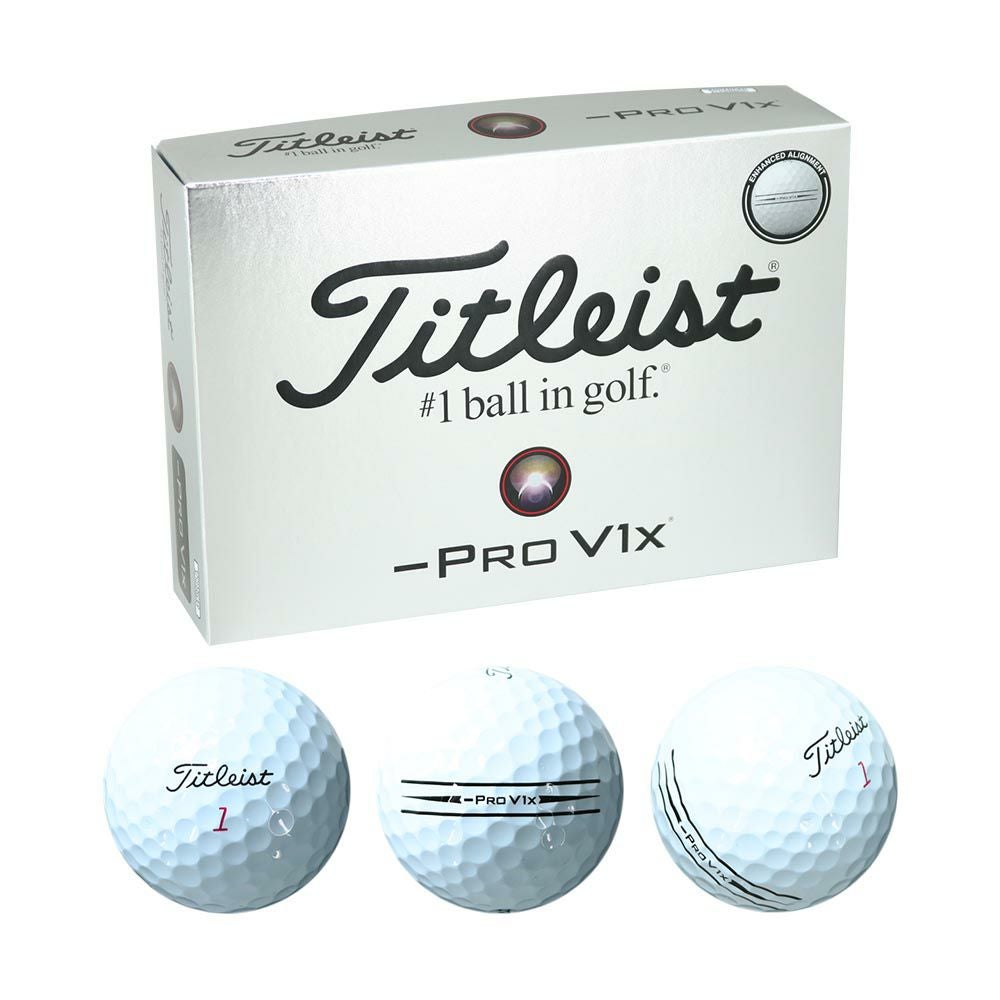 タイトリスト Titleist Pro V1x ボール (ハイナンバー) ホワイト 1