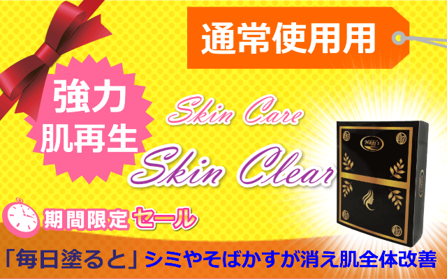 ニッキーズスキンクリア Nikki's Skin Clear 通常使用 (シミ、そばかす