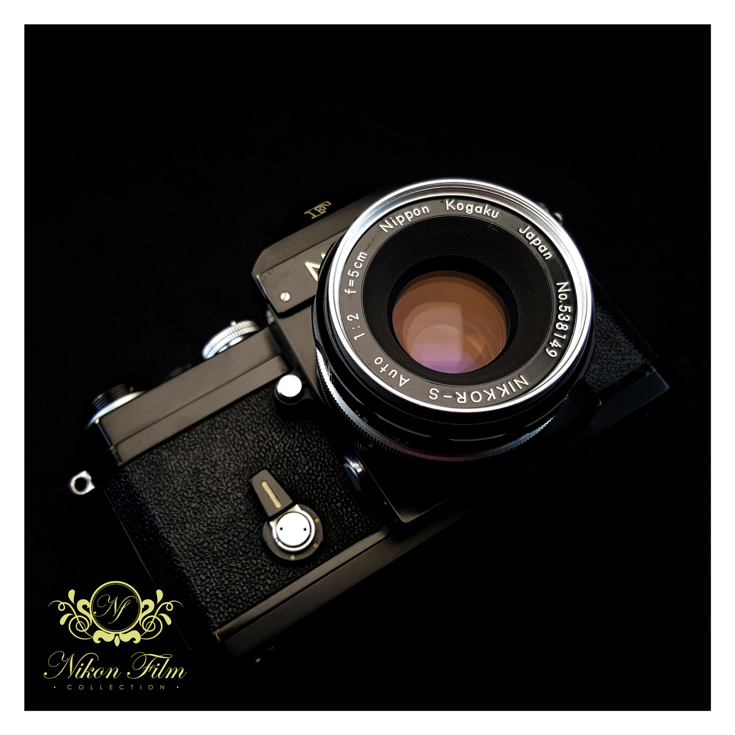 Nikon F Eye-Level - Apollo - Black + S-Auto 5cm 2 - NIKON-FILM