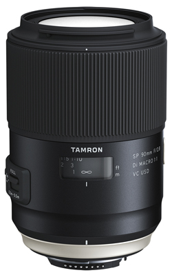 Tamron SP 90mm f/2.8 macro, 85mm f/1.8 Di VC USD lenses, TAP-01