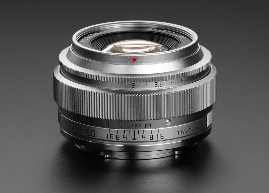 The TTArtisan 50mm f/2 full-frame manual focus mirrorless lens for