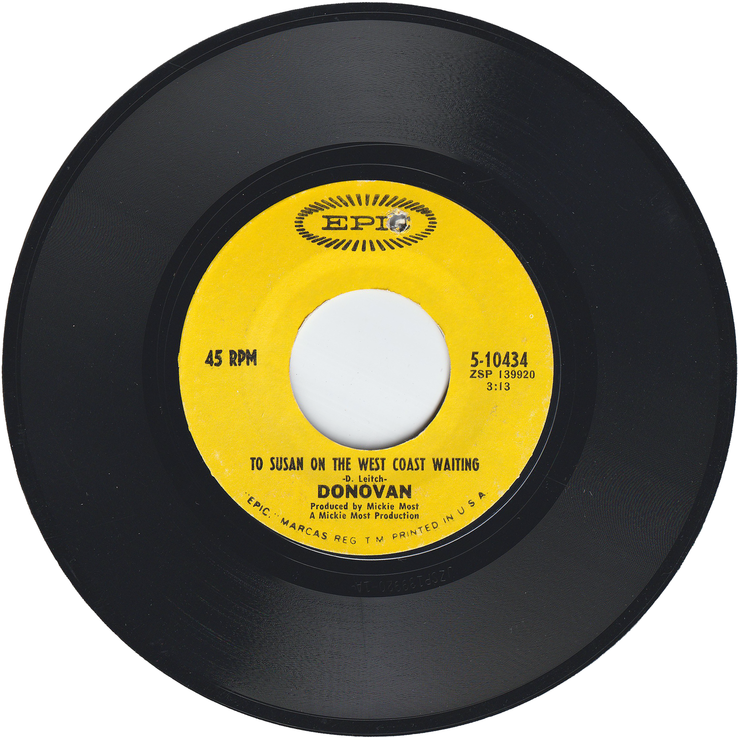 Donovan - Atlantic / To Susan On The West Coast Waiting – NIGHT