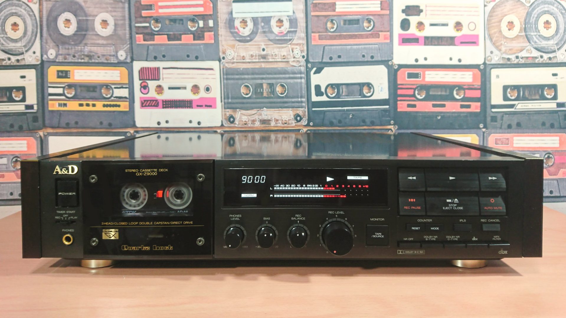 A&D GX-Z9000 実機の写真で外観・内部構造を紹介 | スーパーカセッ