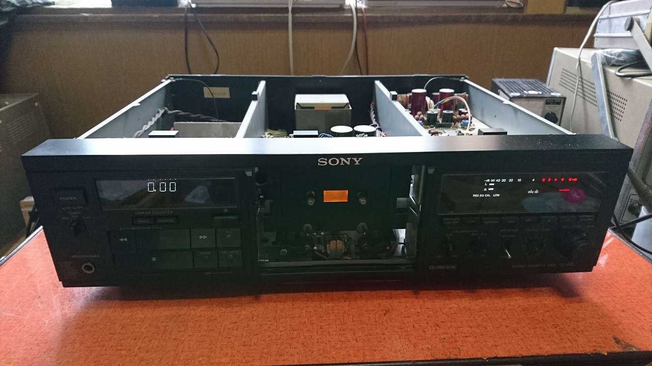 SONY TC-K555ESXの修理（フルオーバーホール） | スーパーカセッターズ