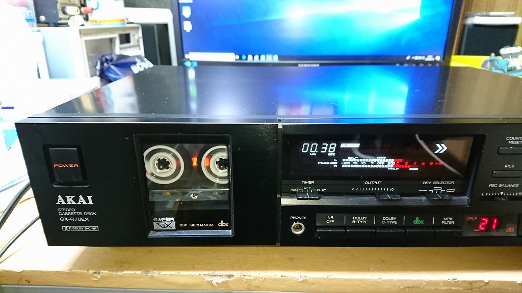 AKAI アカイ GX-R70 カセットデッキ再生確認済