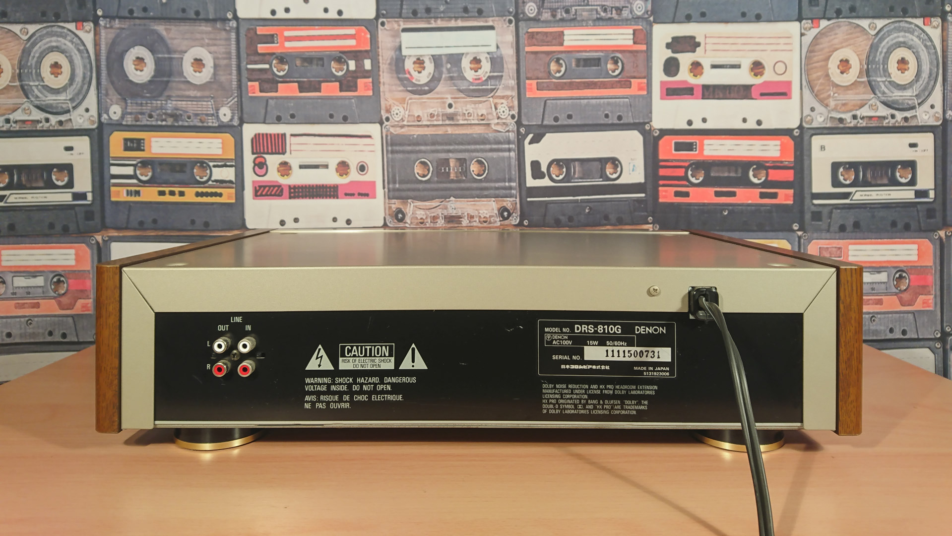 DENON DRS-810G｜カセットデッキのレンタル―2週間から利用可能