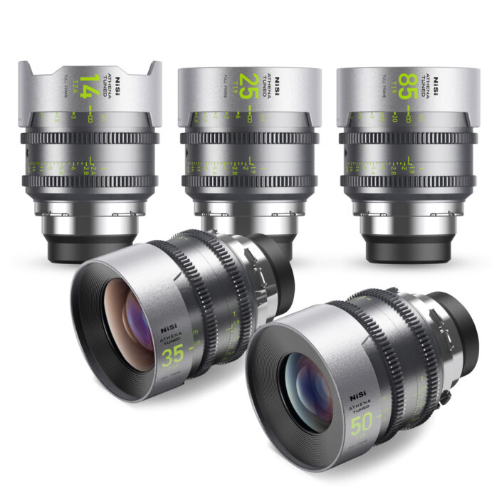 NiSi ATHENA TUNED PRIME Limited Edition Full Frame Cinema Lens Kit