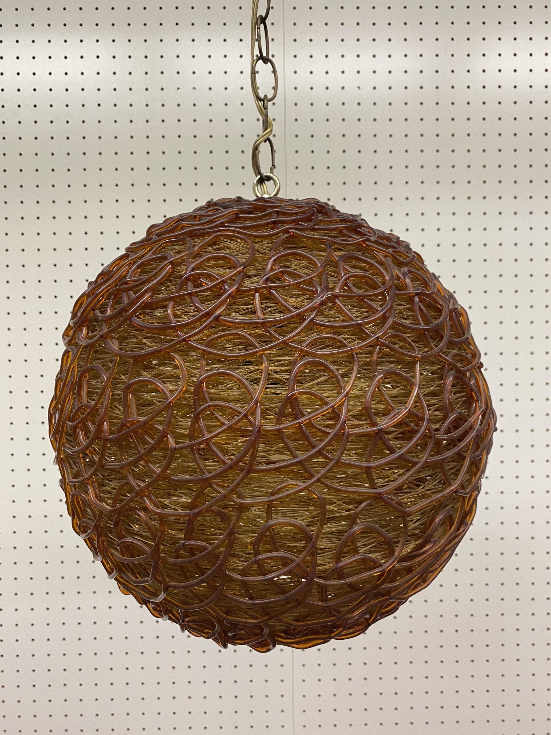 1950s スパゲティ ペンダントランプ オレンジ | 京都アンティーク