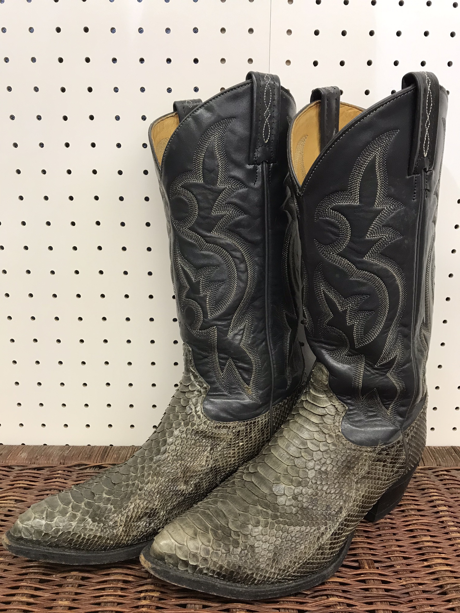 ビンテージ トニーラマ 蛇革 パイソン ウエスタンブーツ US8 1/2 ヘビ