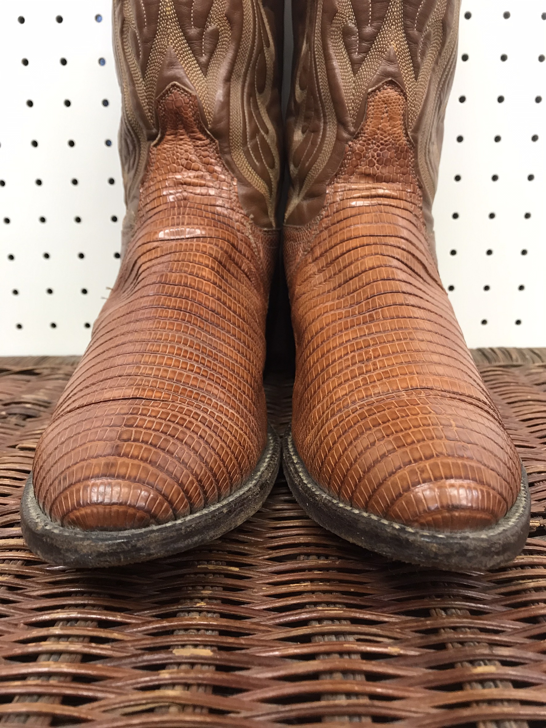 ビンテージ トニーラマ トカゲ革 リザード ウエスタンブーツ US9