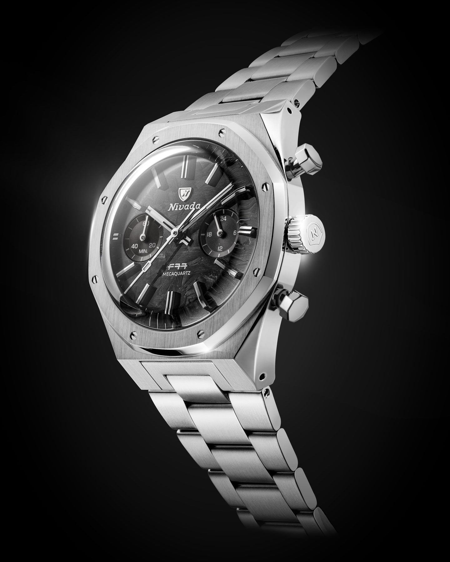 F77 SST CHRONO MECAQUARTZ CARBON MK2 - 38MM – Nivada Grenchen