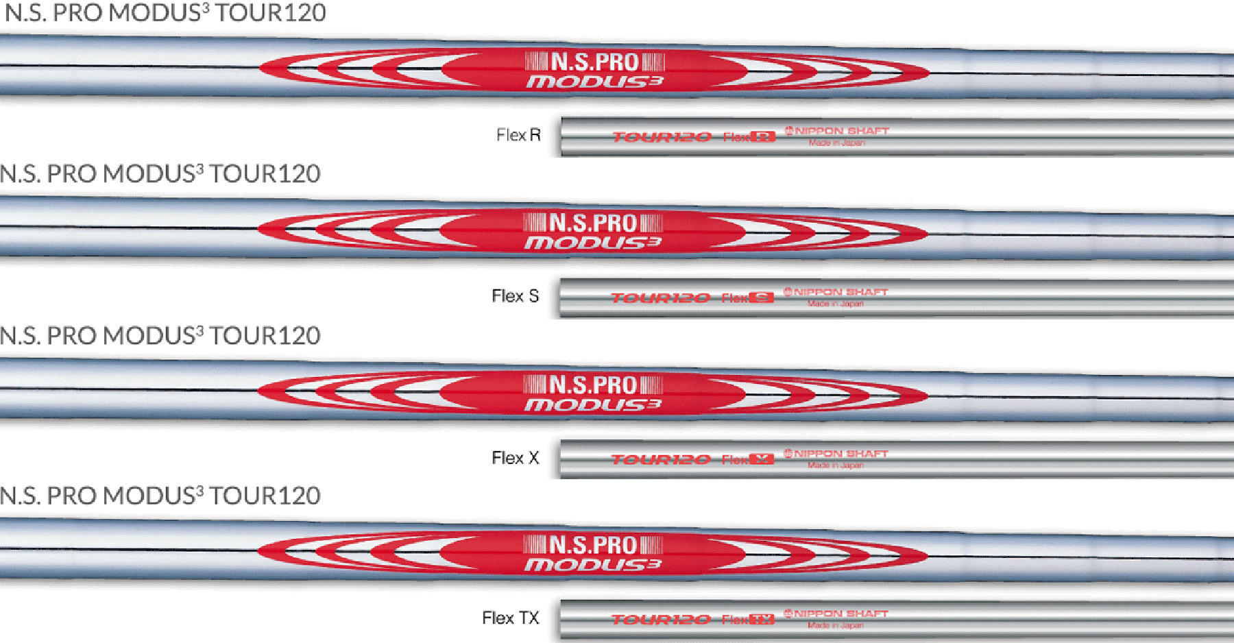 N.S.PRO MODUS³ TOUR 120 | STEEL SHAFTS | PRODUCT | Nippon Shaft