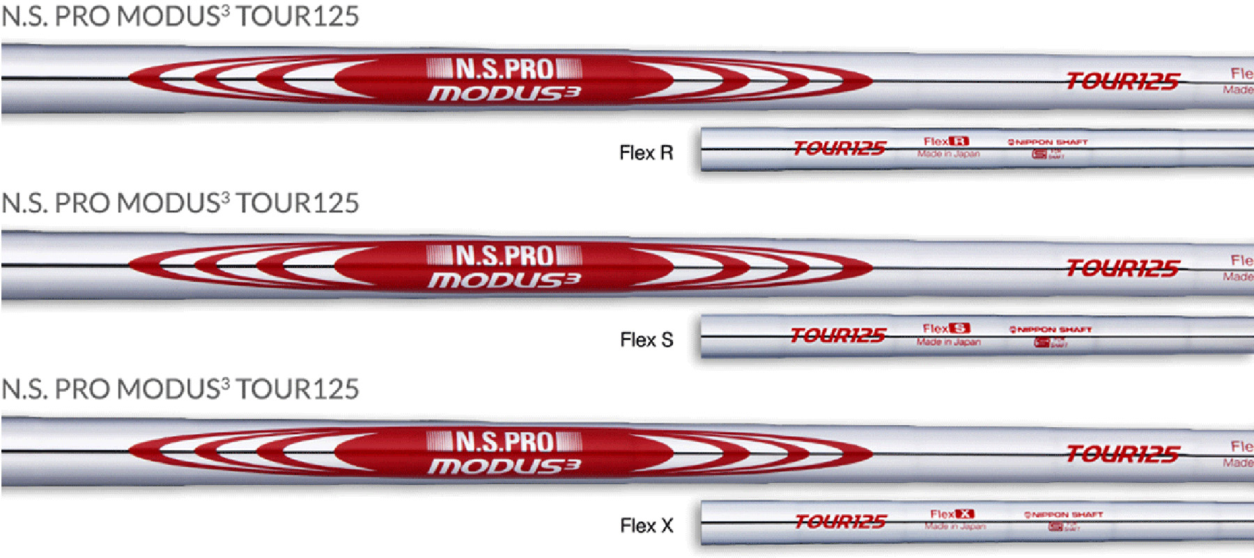 N.S.PRO MODUS³ TOUR 125 | STEEL SHAFTS | PRODUCT | Nippon Shaft