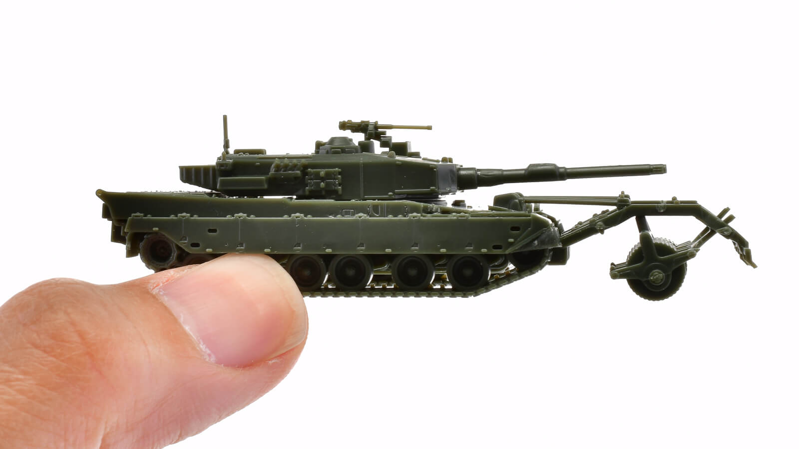 陸上自衛隊 90式戦車」の魅力を凝縮した、とても小さなプラモデル